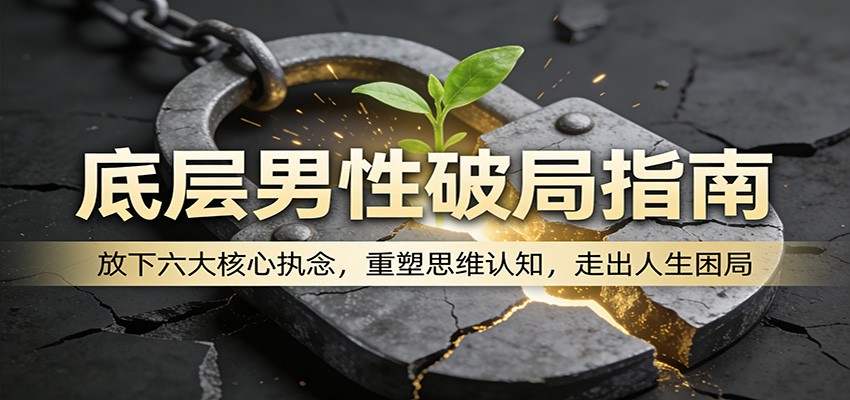 底层男性破局指南：放下六大核心执念，重塑思维认知，走出人生困局-鸿雁学习网