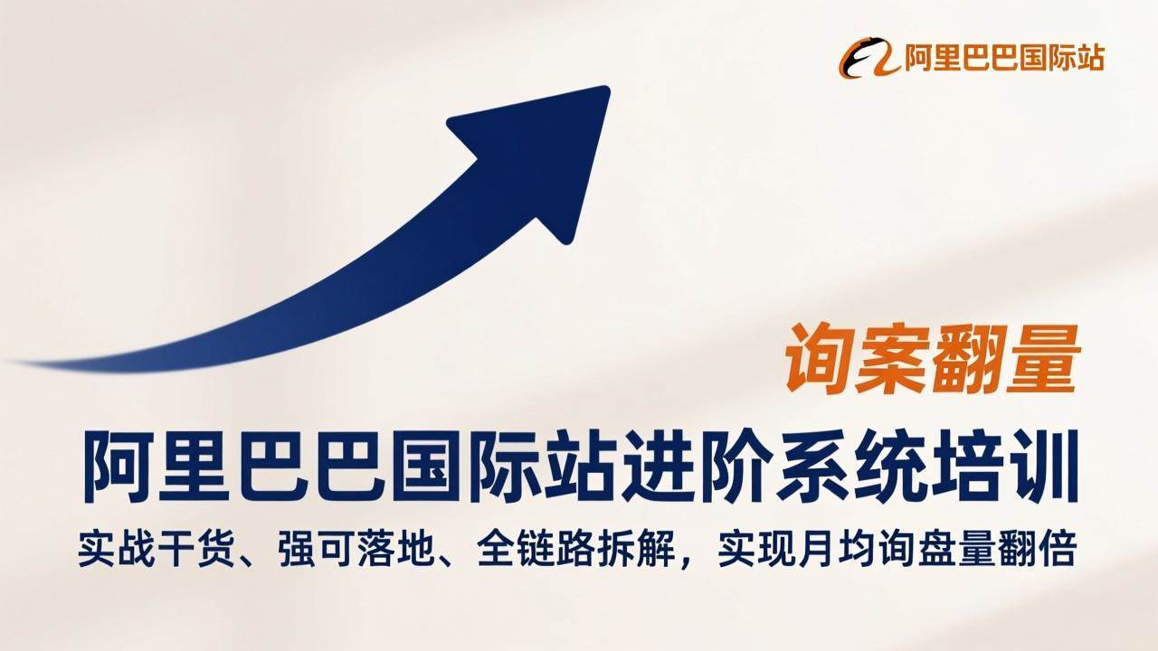 （17335期）阿里巴巴国际站进阶系统培训，实战干货、强可落地、全链路拆解，实现月均询盘量翻倍-鸿雁学习网