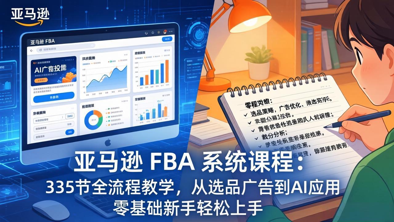 亚马逊 FBA 系统课程(更新26年3月-鸿雁学习网