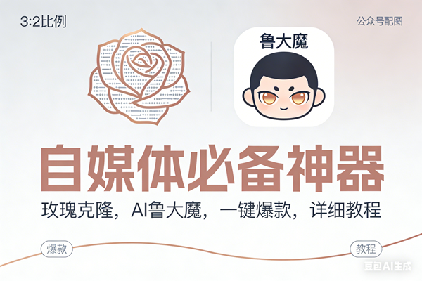 （17170期）玫瑰克隆神器，ai鲁大魔，自媒体必备工具，一键爆款神器，详细教程。-鸿雁学习网