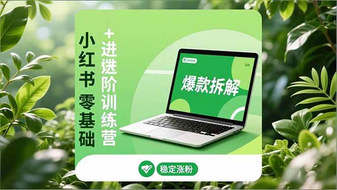 （16801期）小红书零基础+高阶训练营：安全养号、爆款拆解、长效运营，实现稳定涨粉与变现-鸿雁学习网