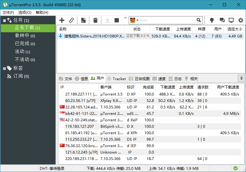 BT下载 uTorrent Pro v3.6.0.47222-鸿雁学习网