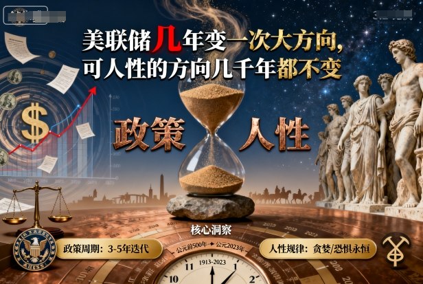 付费文章：美联储几年变一次大方向，可人性的方向几千年都不变-鸿雁学习网
