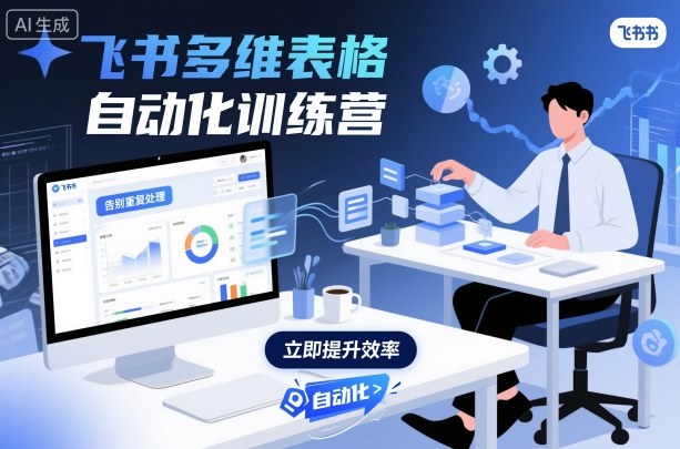 飞书多维表格自动化训练营，手把手教你告别重复处理，用多维表格开启高效办公新模式-鸿雁学习网