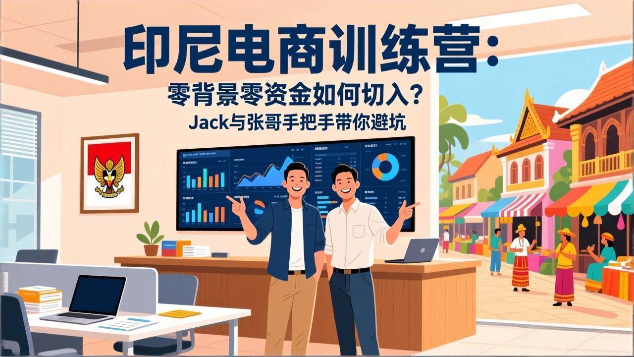 （17533期）印尼电商训练营：零背景零资金如何切入？Jack与张哥手把手带你避坑-鸿雁学习网
