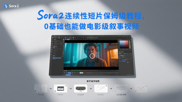 Sora2连续性短片保姆级教程，0基础也能做电影级叙事视频-鸿雁学习网