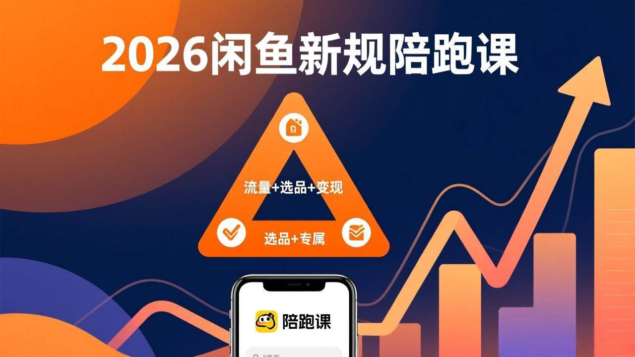 （17483期）2026闲鱼高阶陪跑课全新上线，带你吃透新规玩转选品流量，从零搭建稳定变现盈利体系-鸿雁学习网