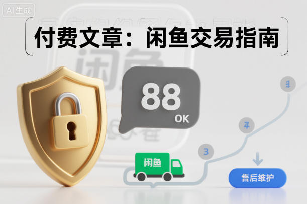 付费文章：闲鱼交易指南，怎么才能降低被坑被马扁的概率-鸿雁学习网