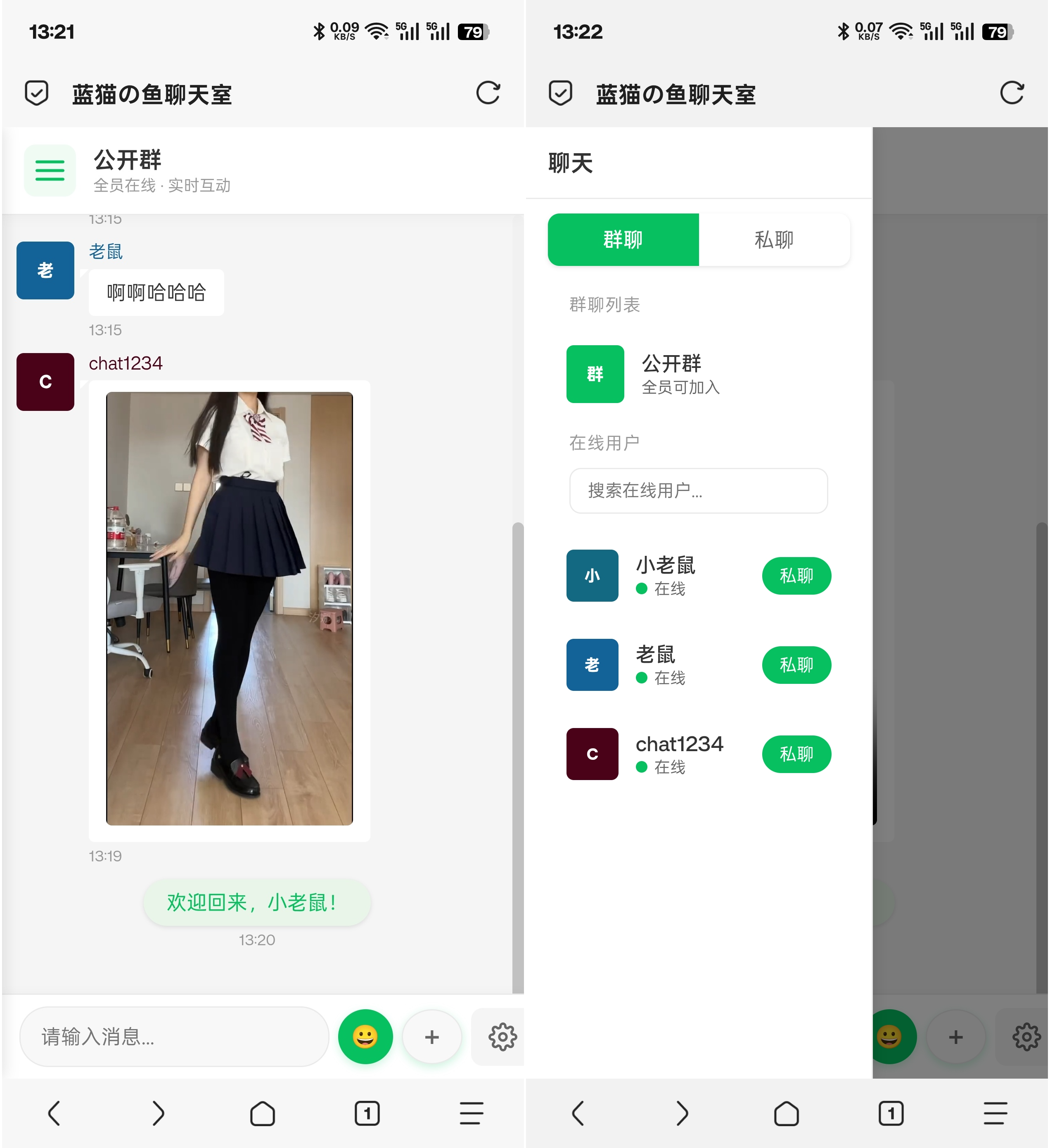PHP实时消息聊天室源码 PHP+WebSocket-鸿雁学习网