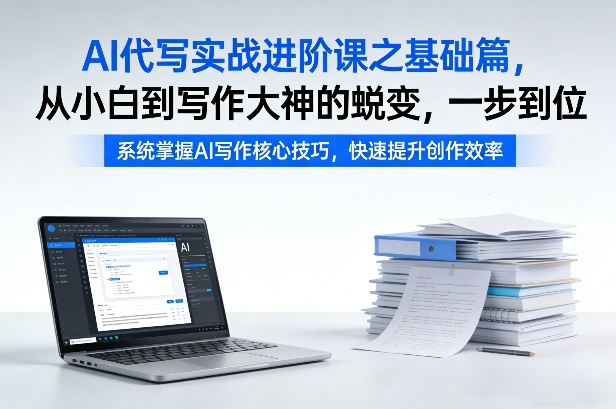 AI代写实战进阶课之基础篇，从小白到写作大神的蜕变，一步到位【揭秘】-鸿雁学习网