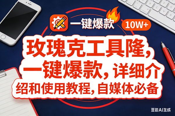 （17352期）玫瑰克隆工具，ai鲁大魔，自媒体必备神器，一键爆款神器，详细教程。-鸿雁学习网