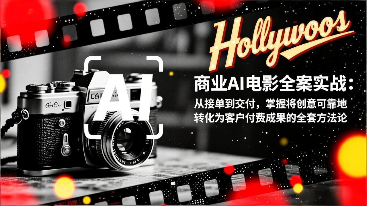 商业AI电影全案实战：从接单到交付，掌握将创意可靠地转化为客户付费成果的全套方法论-鸿雁学习网