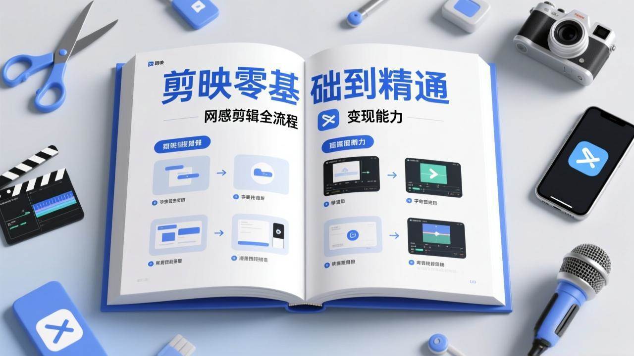 （17473期）剪映零基础也能快速上手，从入门到精通掌握网感剪辑全流程，掌握能直接变现的剪辑能力-鸿雁学习网