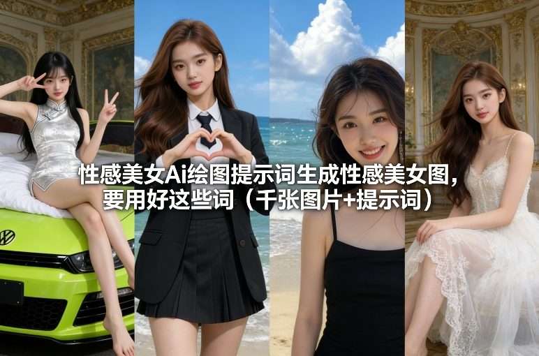 性感美女Ai绘图提示词生成性感美女图，要用好这些词(千张图片+提示词)-鸿雁学习网