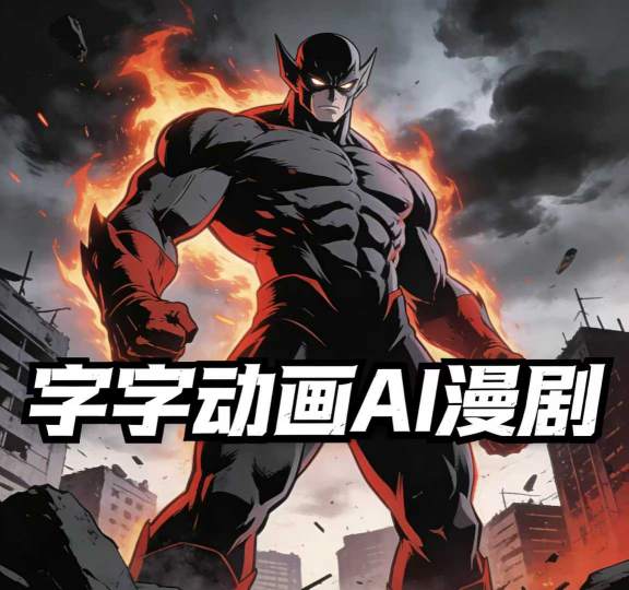 字字动画AI漫剧2026年第1期系统课程，小白看完就能学会实操的漫剧课，单人月收1-3W-鸿雁学习网