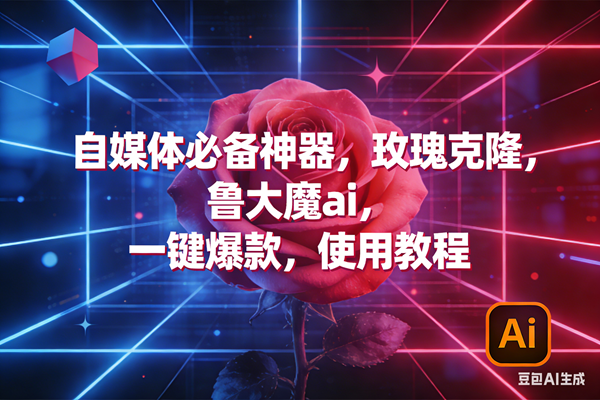 （17285期）玫瑰克隆神器，ai鲁大魔，自媒体必备工具，一键爆款神器，详细教程。-鸿雁学习网