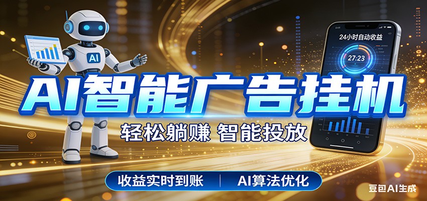 智能广告挂机新时代，利用碎片化时间实现稳定被动收益，AI帮你持续盈利-鸿雁学习网