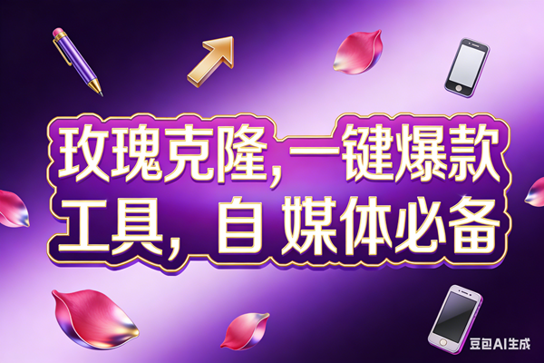 （17695期）玫瑰克隆工具，ai鲁大魔，自媒体必备神器，一键爆款，详细教程。-鸿雁学习网