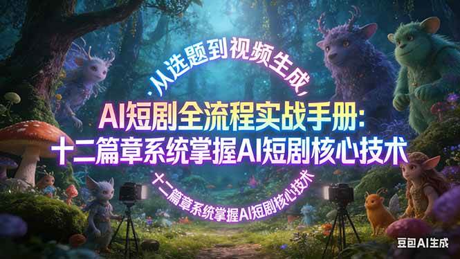 （17620期）AI 短剧全流程实战手册：从选题到视频生成，十二篇章系统掌握 AI 短剧核心技术-鸿雁学习网