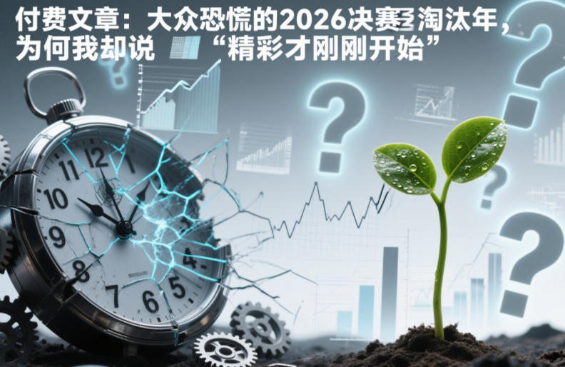 付费文章：大众恐慌的2026决赛淘汰年，为何我却说“精彩才刚刚开始”？-鸿雁学习网