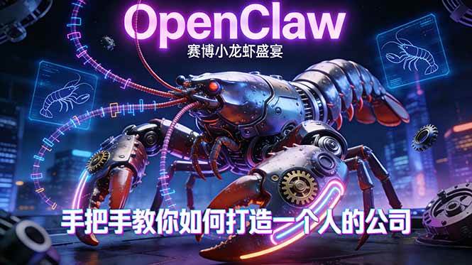 （17684期）OpenClaw，小龙虾-从产品到爆款的成长之路，手把手教你如何打造一个人的公司-鸿雁学习网