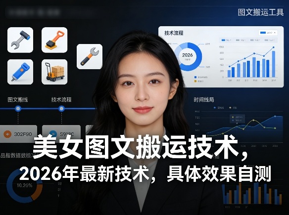 美女图文搬运技术，2026年最新技术，具体效果自测-鸿雁学习网