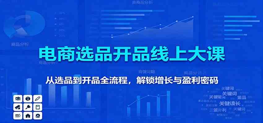 11月电商选品开品线上大课：从选品到开品全流程，解锁增长与盈利密码-鸿雁学习网