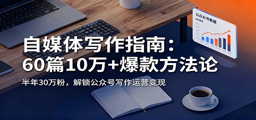 自媒体写作指南：60篇10万+爆款方法论，半年30万粉，解锁公众号写作运营变现-鸿雁学习网