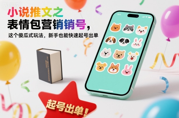 小说推文之表情包营销号,这个傻瓜式玩法,新手也能快速起号出单-鸿雁学习网