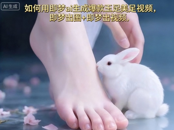 如何用即梦ai生成爆款玉足美足视频，即梦出图+即梦出视频，快速涨粉-鸿雁学习网