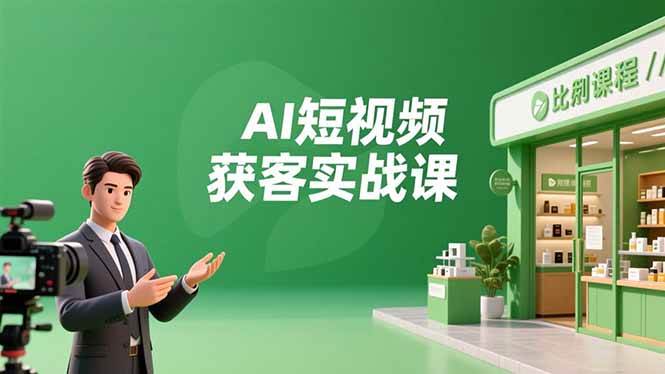 （16747期）AI短视频获客实战课，数字人创作、实体行业应用、精准引流，30天获取客源月入6万+-鸿雁学习网
