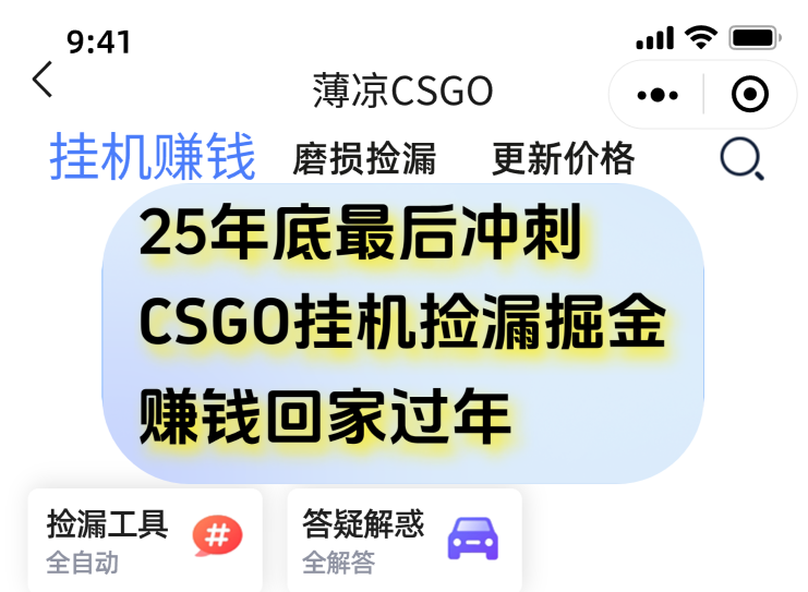 用CSGO游戏挂机捡漏掘金赚钱掘金，一部手机轻松日入500+-鸿雁学习网