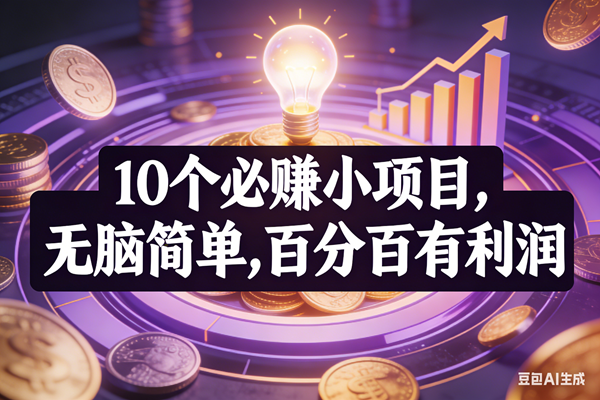 （17169期）10个必赚小项目，无脑简单，百分百有利润，副业首选，日入200+-鸿雁学习网