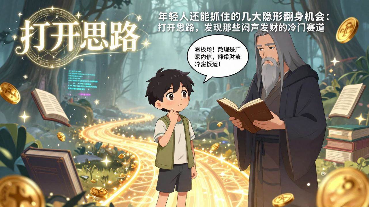 （17471期）付费文1+2：年轻人还能抓住的几大隐形翻身机会：打开思路，发现那些闷声发财的冷门赛道-鸿雁学习网