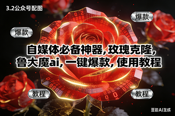 （16919期）玫瑰克隆神器，ai鲁大魔，自媒体必备软件，一键爆款工具，详细教程-鸿雁学习网
