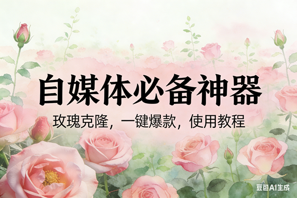 (17115期)玫瑰克隆神器,ai鲁大魔,自媒体必备工具,一键爆款神器,详细教程 (17115期)玫瑰克隆神器,ai鲁大魔,自媒体必备工具,一键爆款神器,详细教程