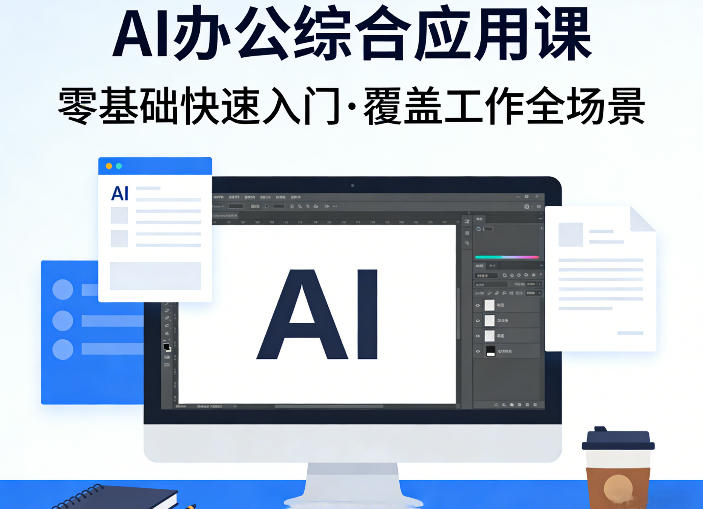 AI办公综合应用课，零基础快速入门，覆盖了工作中各种应用场景-鸿雁学习网