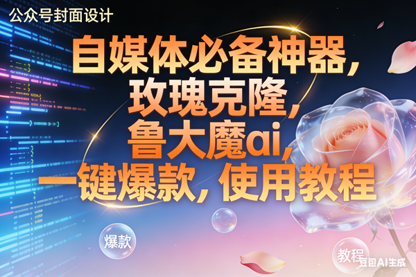 (17242期)玫瑰克隆神器,ai鲁大魔,自媒体必备工具,一键爆款神器,详细教程。-鸿雁学习网