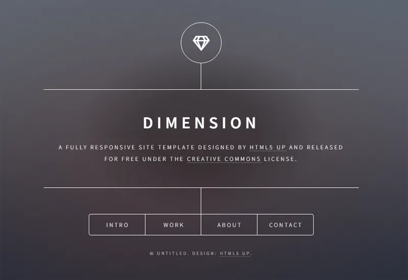 HTML纯静态深灰色英文个人主页网站源码-鸿雁学习网