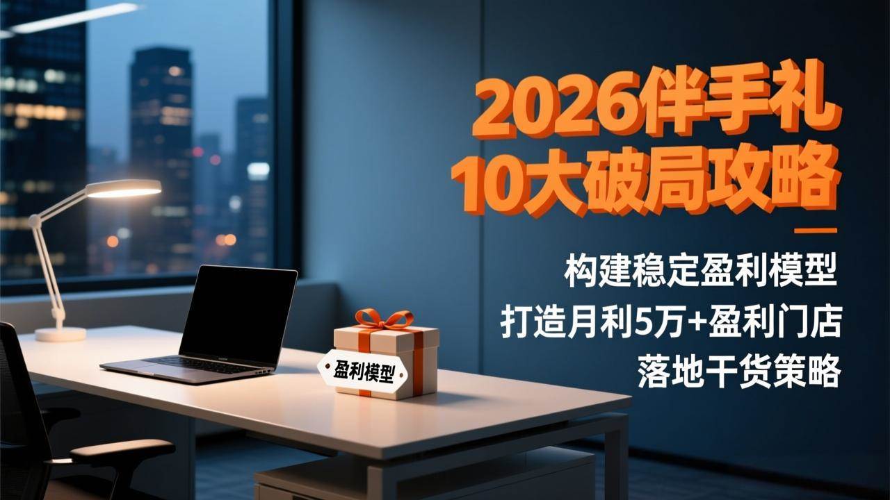（17191期）2026伴手礼10大破局攻略：构建稳定盈利模型，打造月利5万+盈利门店，落地干货策略-鸿雁学习网