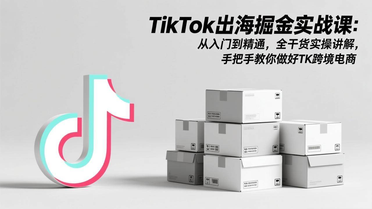 (17368期)TikTok出海掘金实战课:从入门到精通,全干货实操讲解,手把手教你做好TK跨境电商-鸿雁学习网