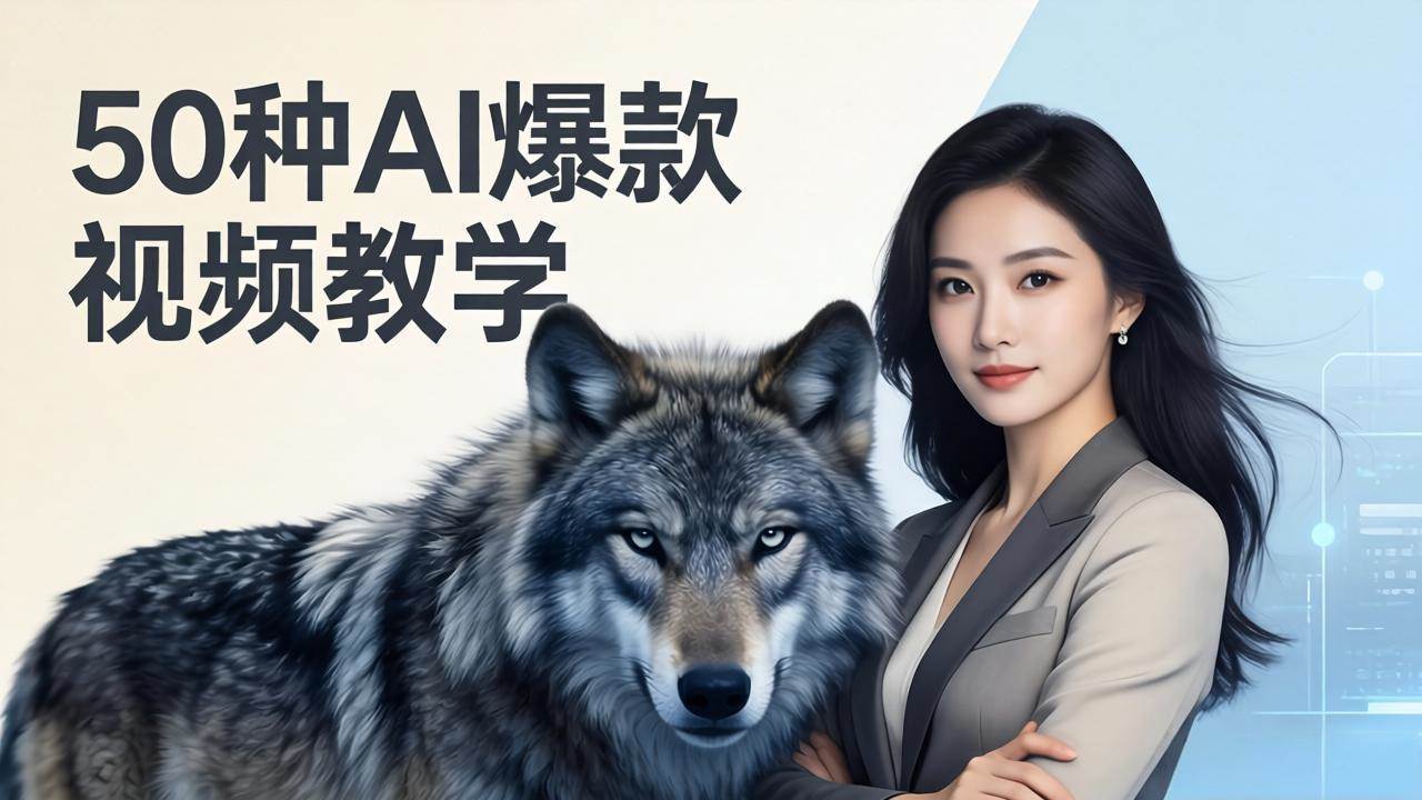 （17815期）50种AI爆款视频教学：影视级古诗词+治愈萌宠+山海经蛟龙，高阶宝典商业落地-鸿雁学习网