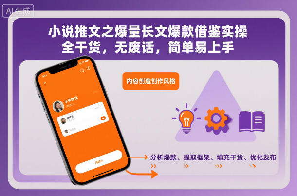 小说推文之爆量长文爆款借鉴实操，全干货，无废话，简单易上手-鸿雁学习网